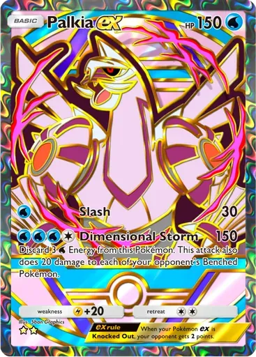 Palkia ex card art (Deluxe Pack: ex)