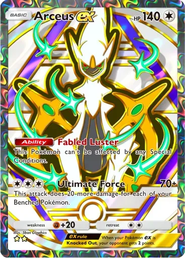 Arceus ex card art (Deluxe Pack: ex)