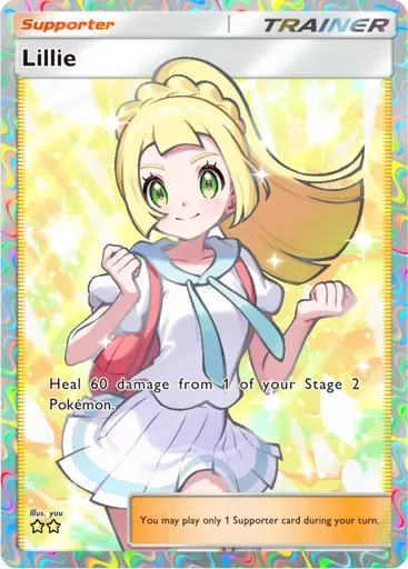 Lillie card art (Deluxe Pack: ex)