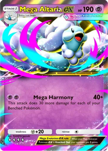 Mega Altaria ex card art (Mega Rising)