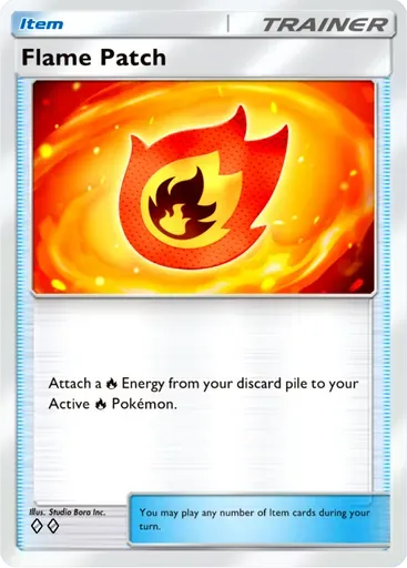 Flame Patch card art (Mega Rising)