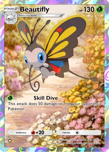 Beautifly card art (Mega Rising)