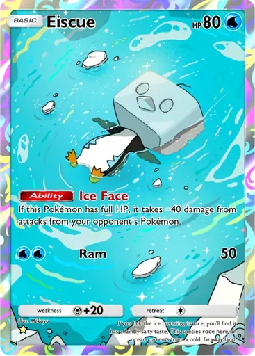 Eiscue card art (Mega Rising)