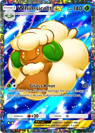 Whimsicott ex card art (Mega Rising)
