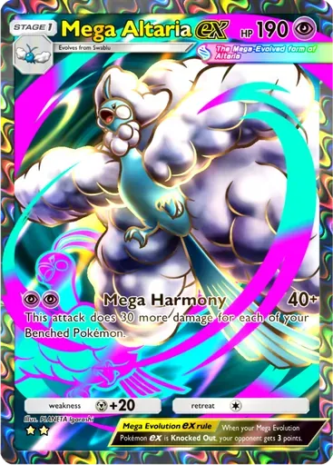 Mega Altaria ex card art (Mega Rising)