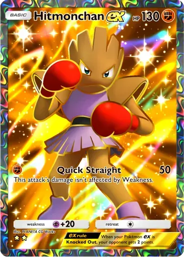 Hitmonchan ex card art (Mega Rising)