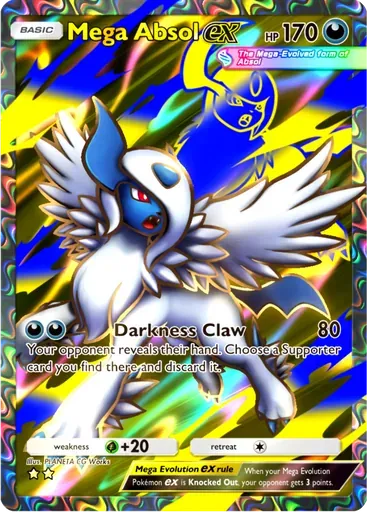 Mega Absol ex card art (Mega Rising)