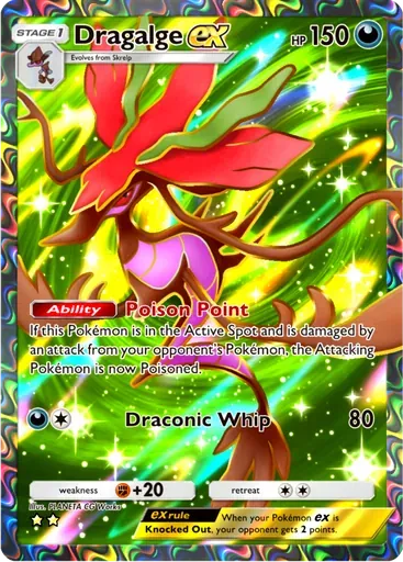 Dragalge ex card art (Mega Rising)
