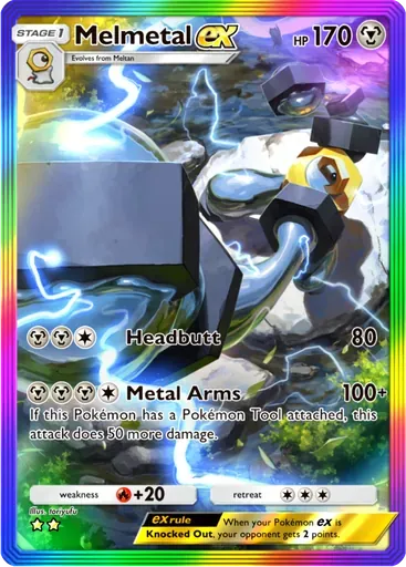 Melmetal ex card art (Mega Rising)