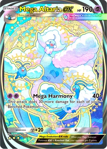 Mega Altaria ex card art (Mega Rising)