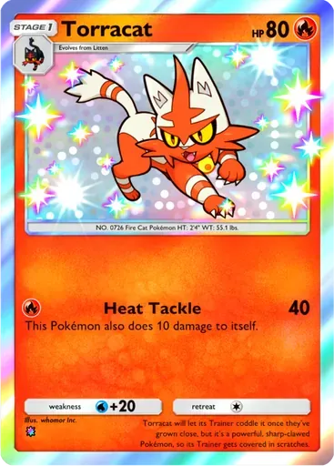 Torracat card art (Mega Rising)