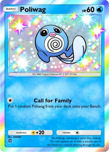 Poliwag card art (Mega Rising)