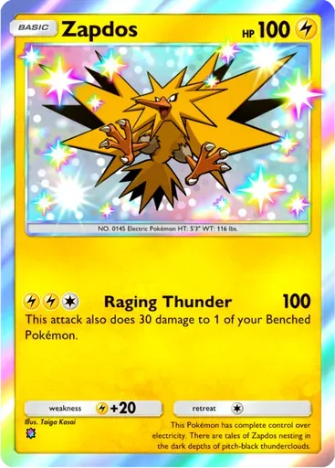 Zapdos card art (Mega Rising)