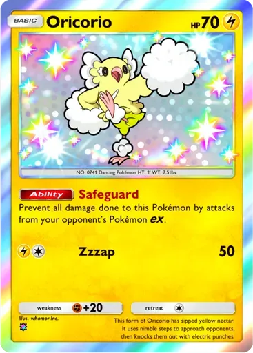 Oricorio card art (Mega Rising)