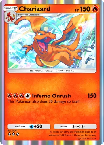 Charizard card art (Crimson Blaze)
