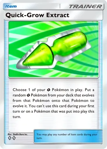 Quick-Grow Extract card art (Crimson Blaze)