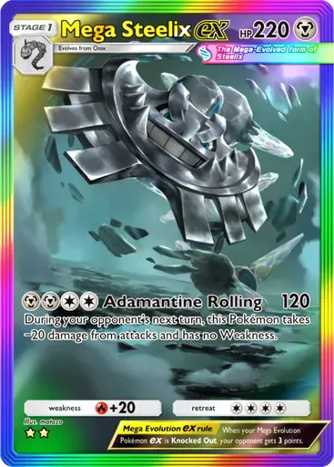 Mega Steelix ex card art (Crimson Blaze)