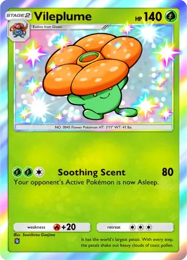 Vileplume card art (Crimson Blaze)