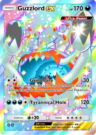 Guzzlord ex card art (Crimson Blaze)
