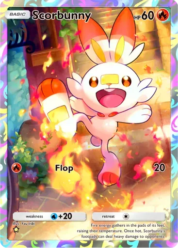 Scorbunny card art (Fantastical Parade)
