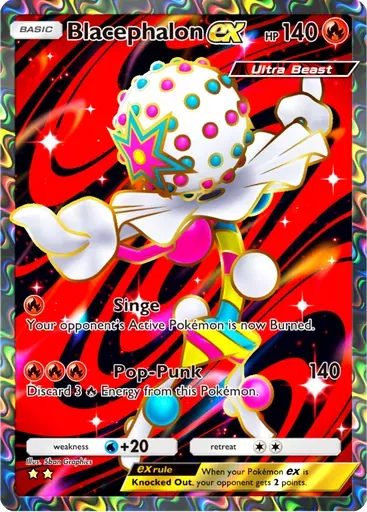 Blacephalon ex card art (Fantastical Parade)