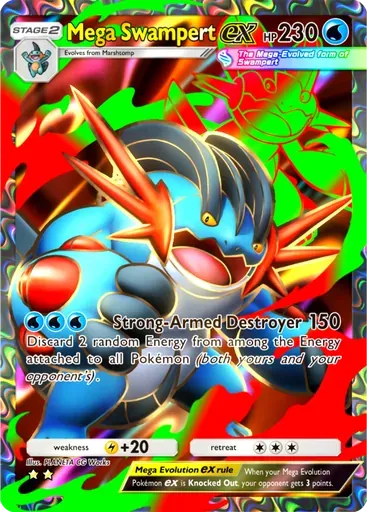 Mega Swampert ex card art (Fantastical Parade)