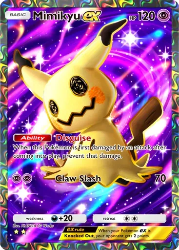 Mimikyu ex card art (Fantastical Parade)