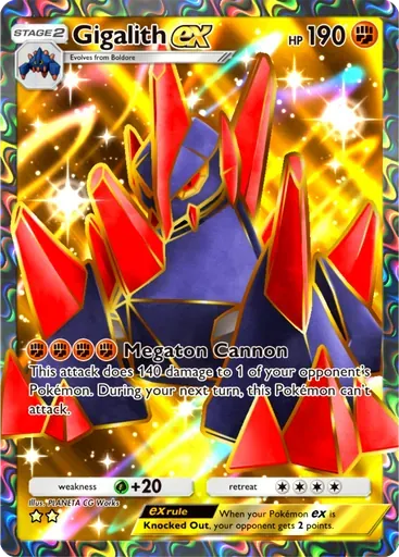 Gigalith ex card art (Fantastical Parade)