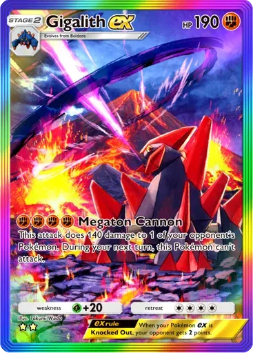 Gigalith ex card art (Fantastical Parade)