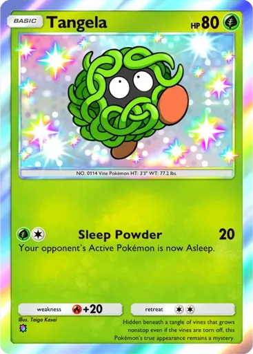 Tangela card art (Fantastical Parade)