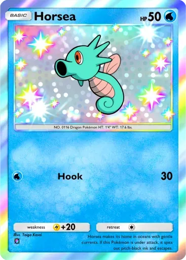 Horsea card art (Fantastical Parade)
