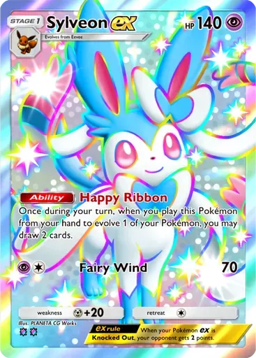 Sylveon ex card art (Fantastical Parade)