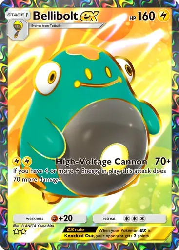 Bellibolt ex card art (Paldean Wonders)