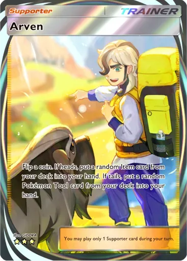 Arven card art (Paldean Wonders)