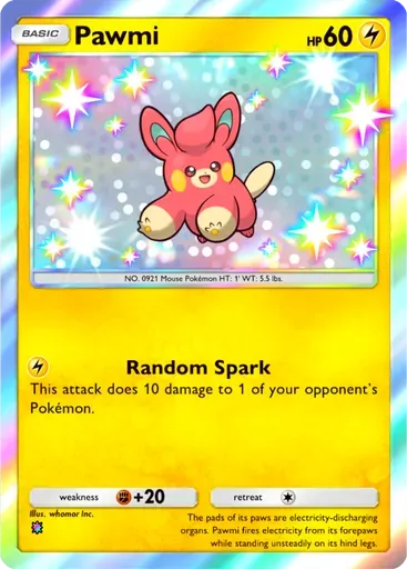 Pawmi card art (Paldean Wonders)