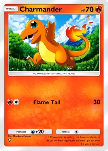 Charmander card art (Mega Shine)