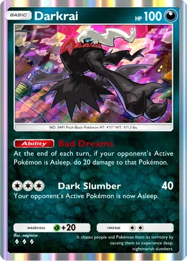 Darkrai card art (Mega Shine)