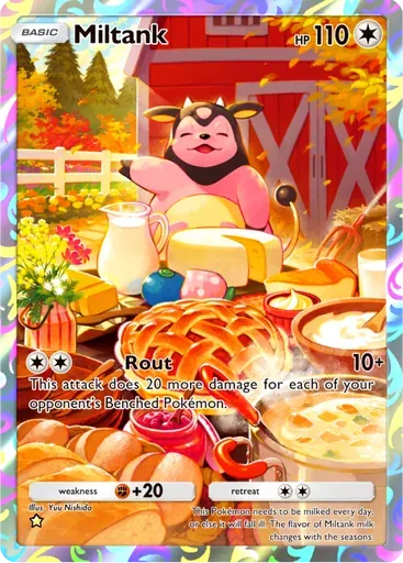 Miltank card art (Mega Shine)
