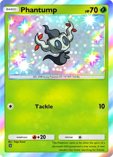 Phantump card art (Mega Shine)