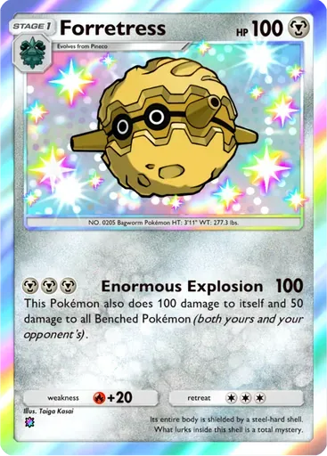 Forretress card art (Mega Shine)