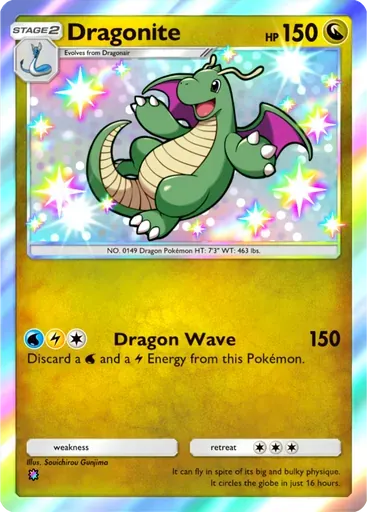 Dragonite card art (Mega Shine)
