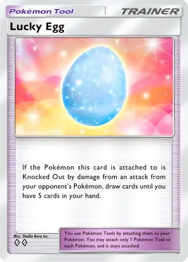 Lucky Egg card art (Pulsing Aura)