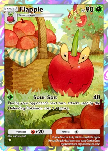 Flapple card art (Pulsing Aura)