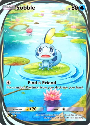 Sobble card art (Pulsing Aura)