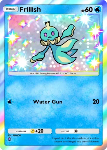Frillish card art (Pulsing Aura)