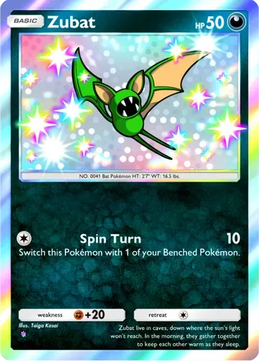 Zubat card art (Pulsing Aura)