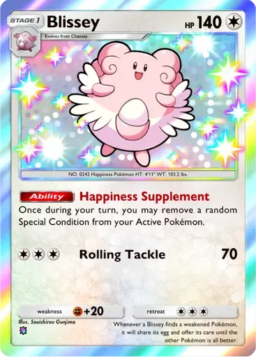 Blissey card art (Pulsing Aura)