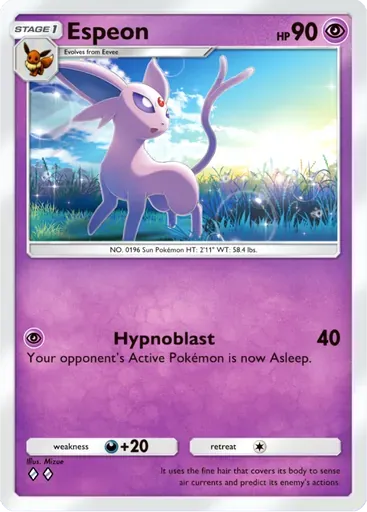Espeon card art (Paradox Drive)