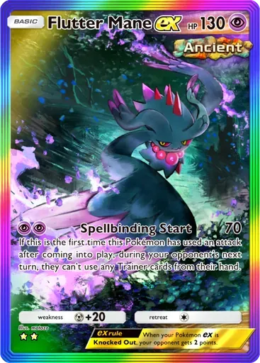 Flutter Mane ex card art (Paradox Drive)