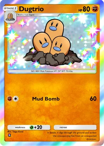 Dugtrio card art (Paradox Drive)
